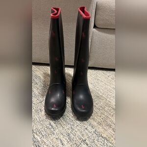 Polo Rain Perla Rain Boots Size 9 Calf Height